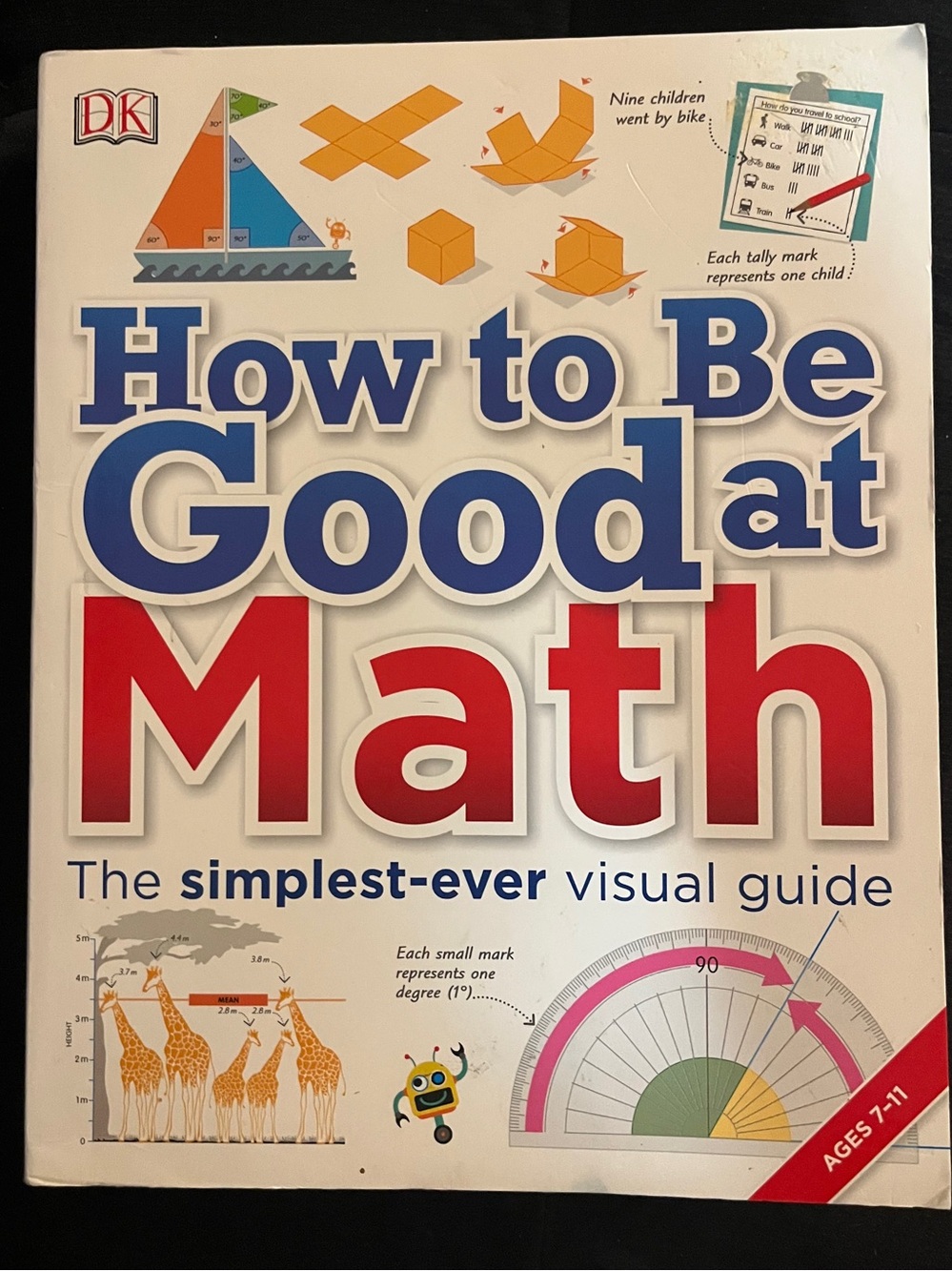 Learning math book for ages 7-11 (How to be Good at Math visual guide grade 2to5